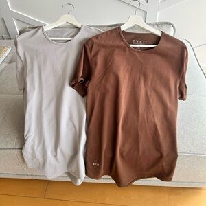 2BYLT Basics Lux Tees - Gray and Brown